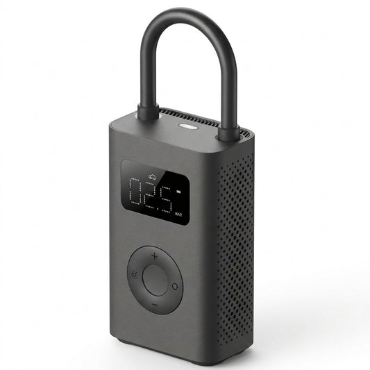 Compressor de ar elétrico portátil Xiaomi Mijia 2D, bomba de ar elétrica portátil, inflador inteligente digital com detecção de pressão de pneus.