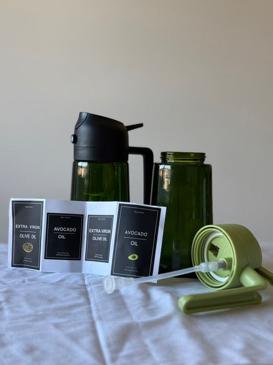 Pack de 2 Dispensadores e borrifadores de azeite / óleo
